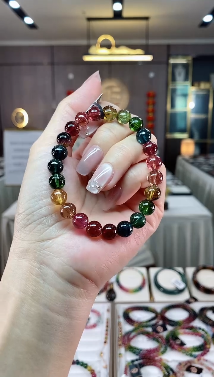 【闪购商品】碧玺单圈手串8mm+未镶嵌（多样性发一条）hon