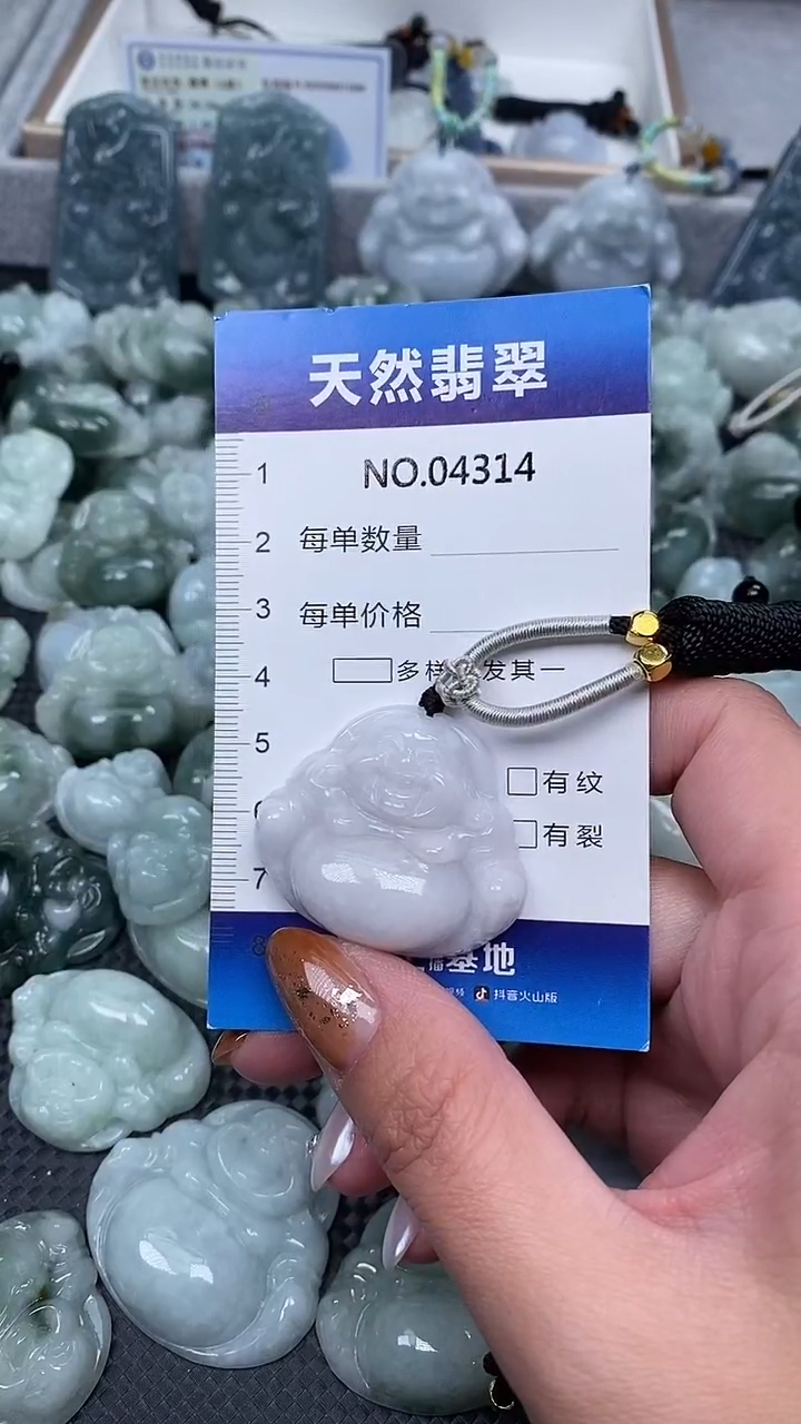 颈饰未镶嵌翡翠纯天然A货翡翠4314