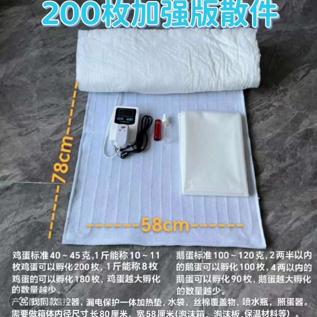 200枚孵化器无箱体