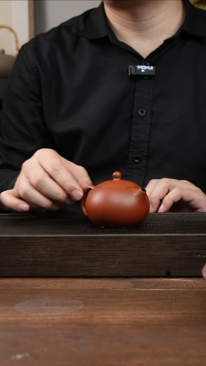 茶杯紫砂全手朱泥西施     170CC  