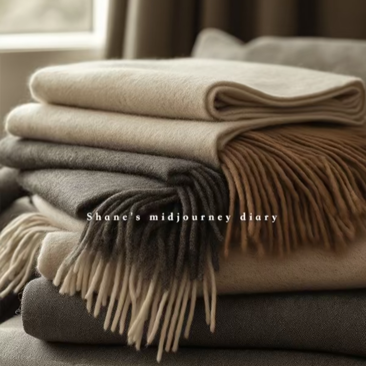 【奢包】100%冬季羊绒时尚氛围感围巾