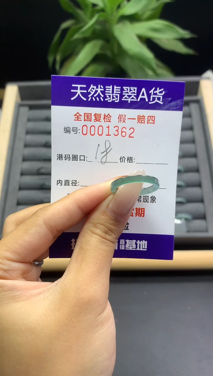 未镶嵌戒指翡翠天然  1362