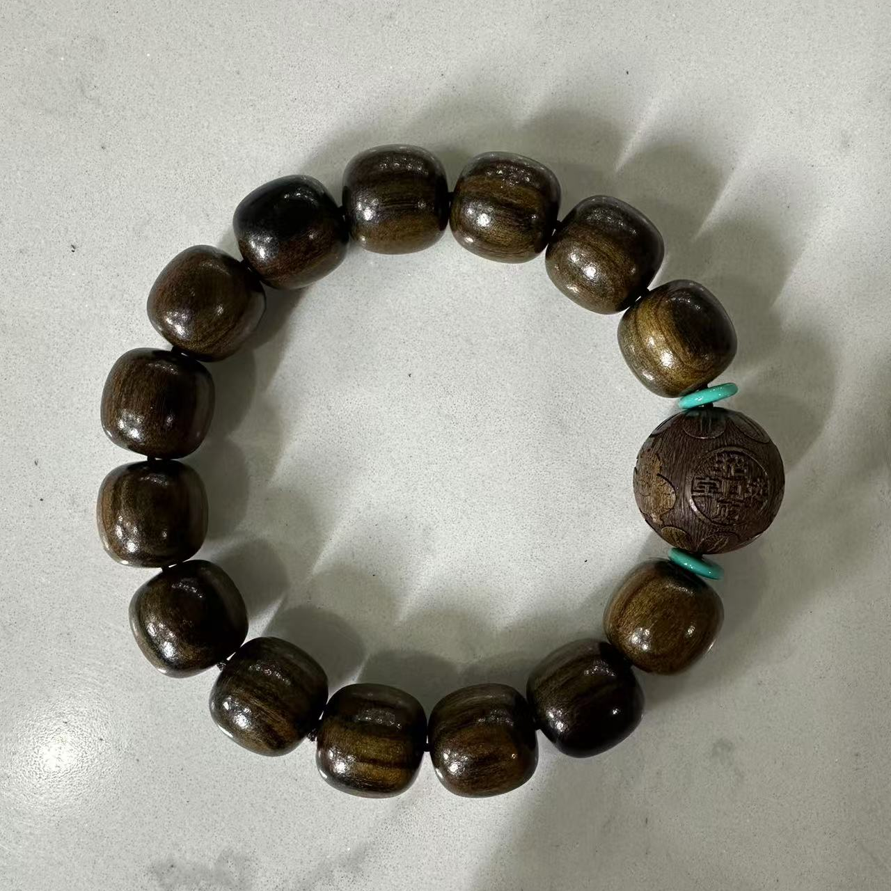 T45 沉木1.5cm老型珠手串