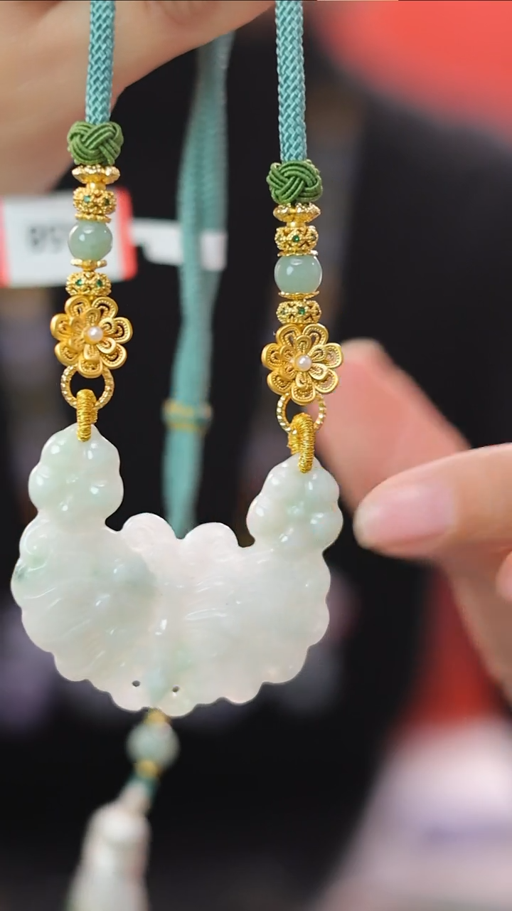 【闪购商品】翡翠颈饰银S925镶嵌24小时内发货质保A货