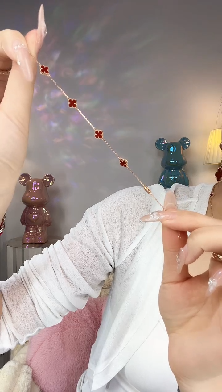 【闪购商品】玛瑙/玉髓手链18K金镶嵌手链