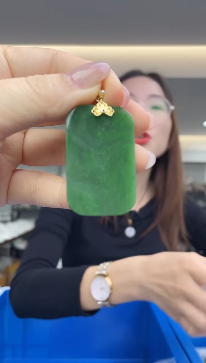 【闪购商品】和田玉·银S925镶嵌（多样性发一件）