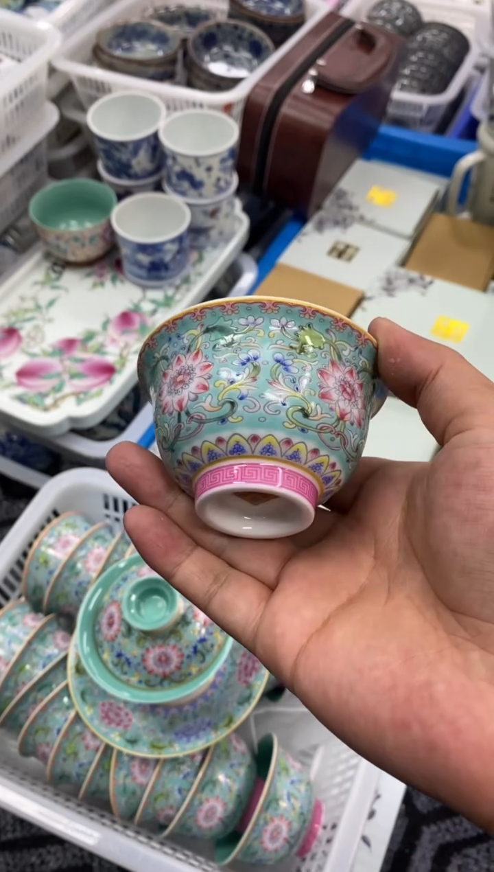 陶瓷景德陶瓷茶具容量约70