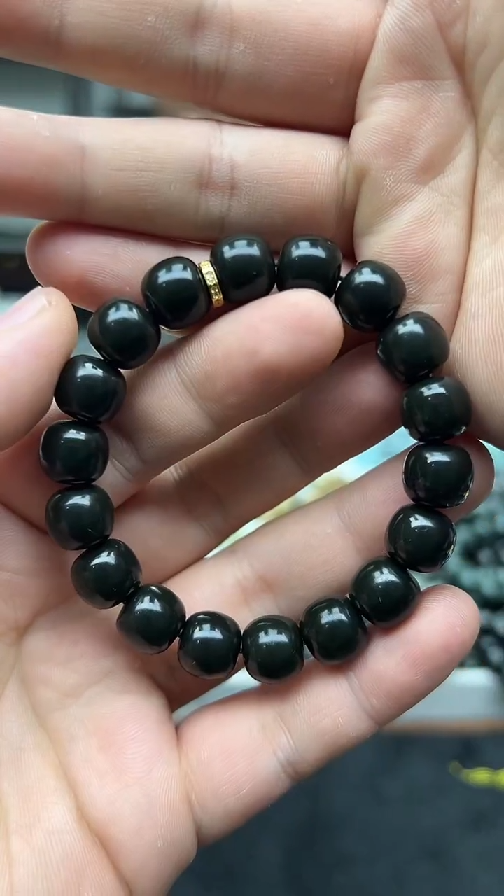 未镶嵌手串和田玉新疆皮勒村塔青12