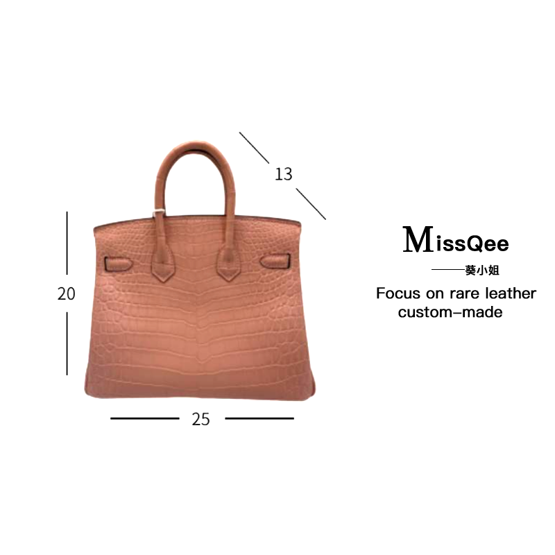 【南希奢品】葵小姐上新鳄鱼皮女士包  3031H-5 鳄鱼 雾面 25cm