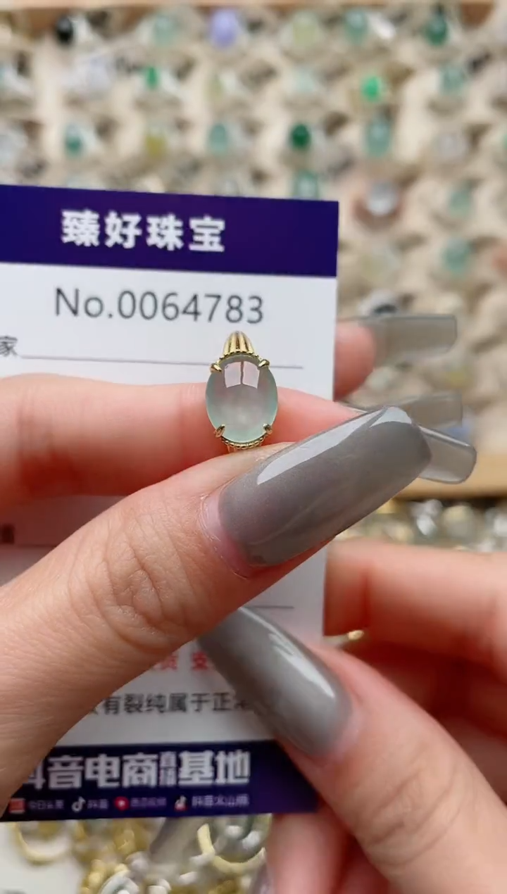 【闪购商品】翡翠戒指银S925镶嵌..........