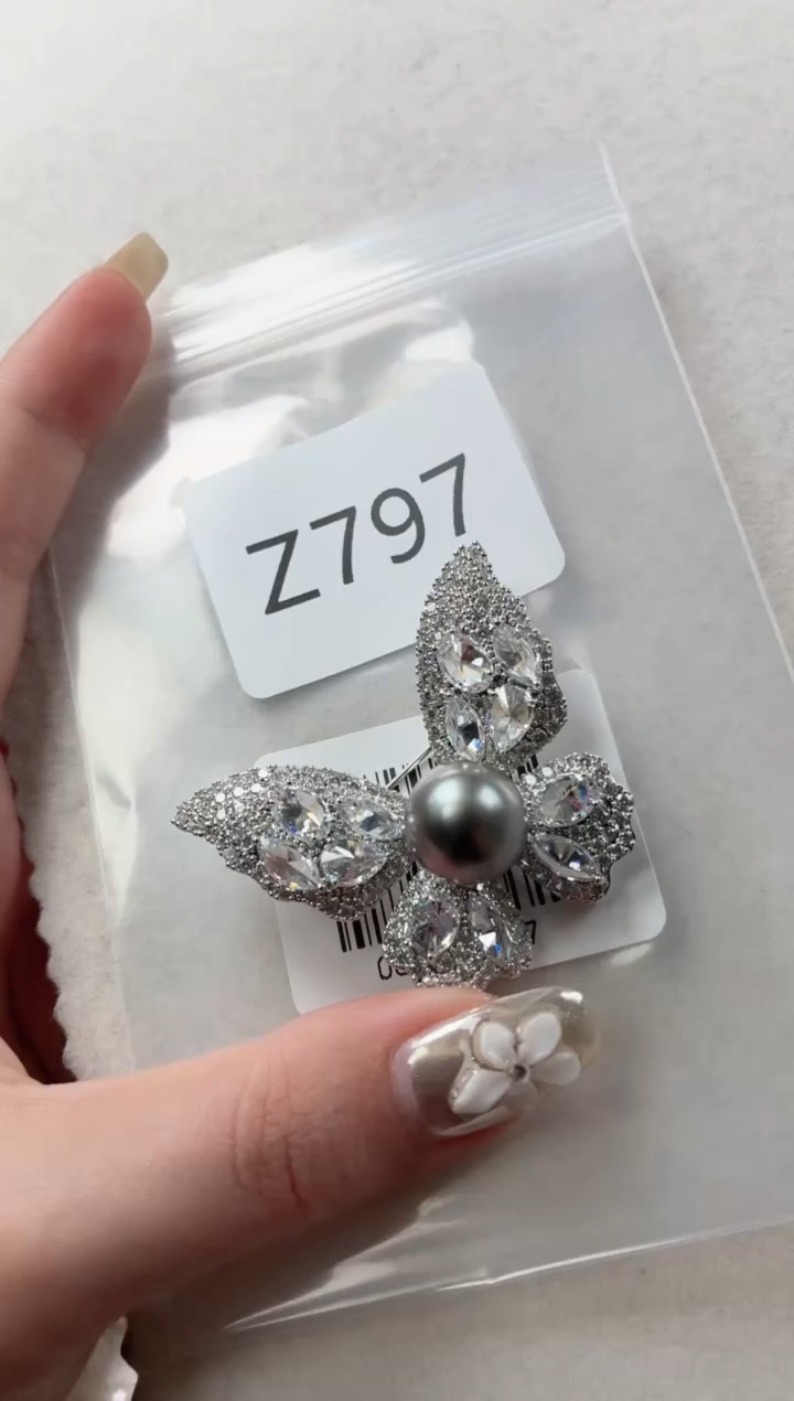 未镶嵌胸针海水珍珠Z797