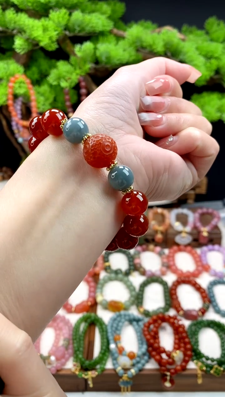 【闪购商品】玛瑙手饰未镶嵌回魂珠