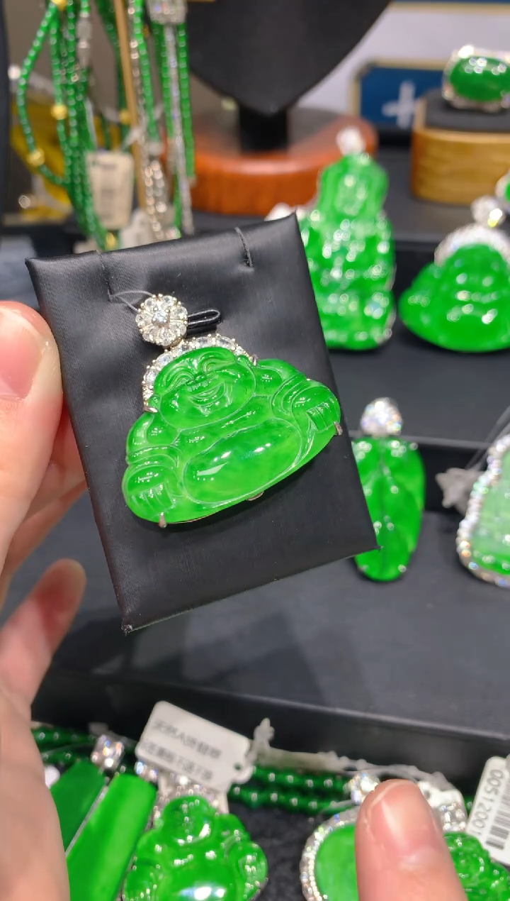 颈饰银S925镶嵌翡翠6一季