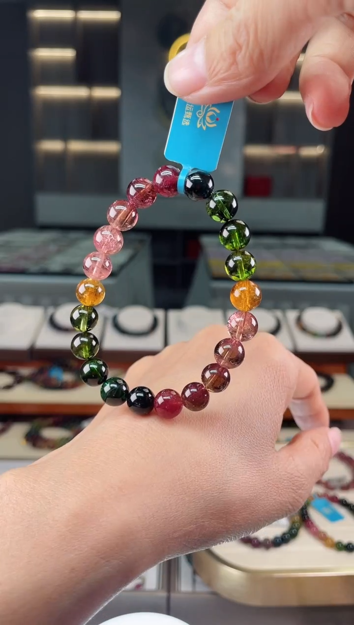 【闪购商品】碧玺单圈手串未镶嵌（多样性发一条）Q