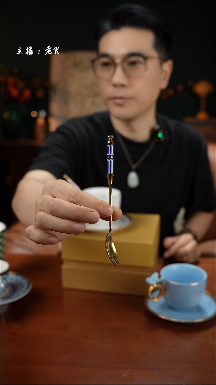 高端礼品（DXT家）咖啡勺子蓝色英伦勺子-ZZ