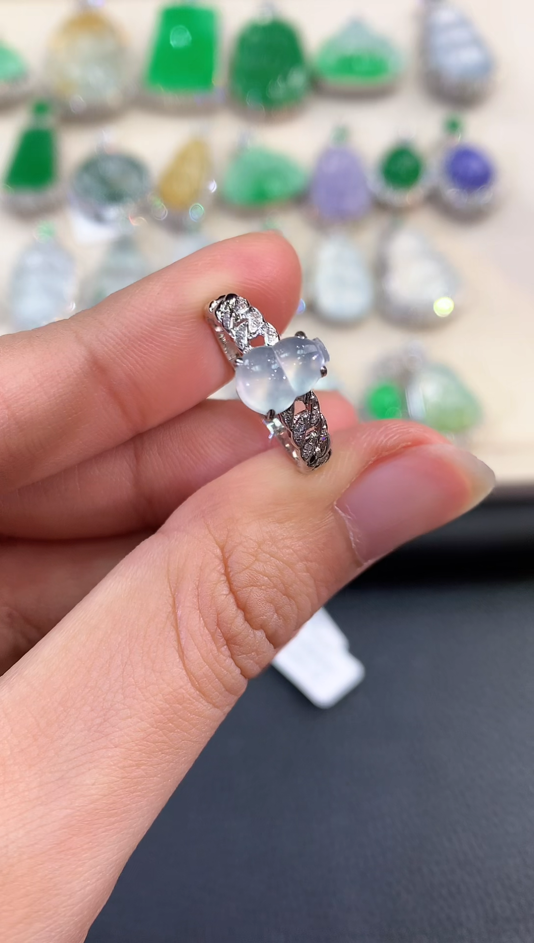 【闪购商品】翡翠戒指18K金镶嵌B27   多样性一件发货