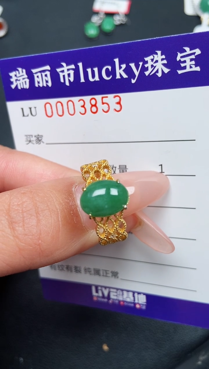 【闪购商品】翡翠颈饰银S925镶嵌3853