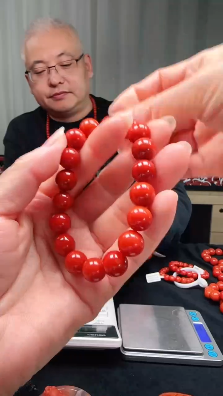 未镶嵌多样性发一件南红玛瑙【高货】锦红11mm保山圆珠单圈 