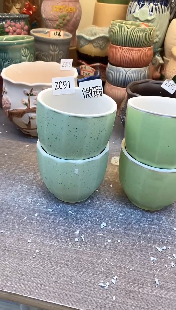 @@陶瓷多肉花盆Z091微瑕