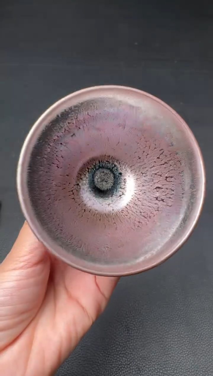 【闪购商品】茶盏杨敏彩金油滴18