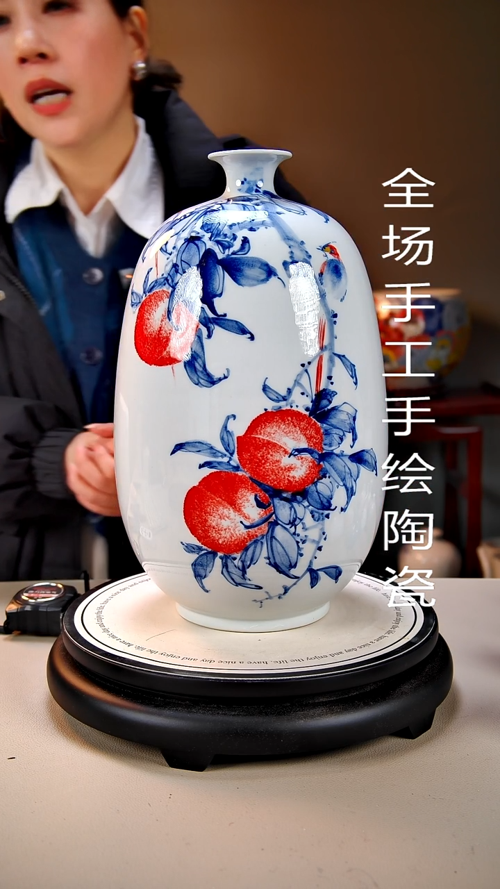 摆件陶景德镇手绘陶瓷26