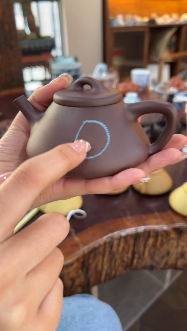 【闪购商品】紫砂茶壶【头哥手工壶】子冶石瓢底槽清光素