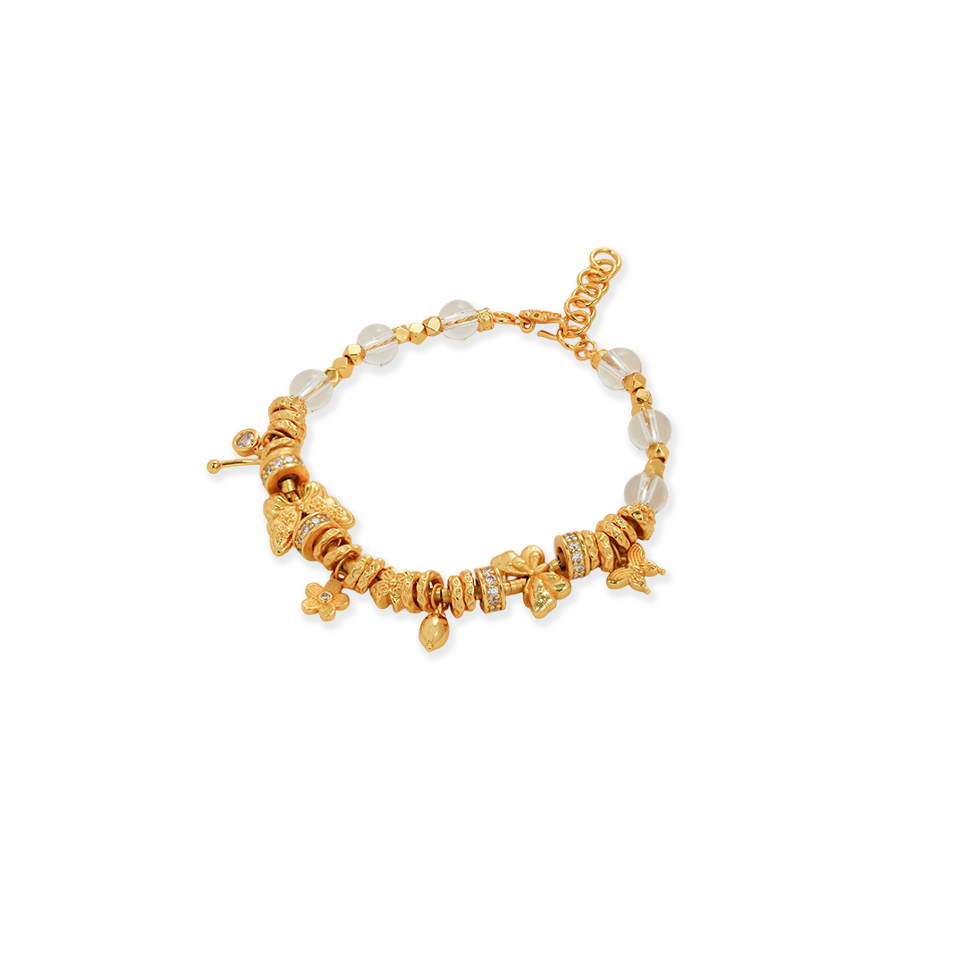 【蝶花轻语】精致气质轻奢古法经典首饰蝴蝶款DIY手链手串EQ20476