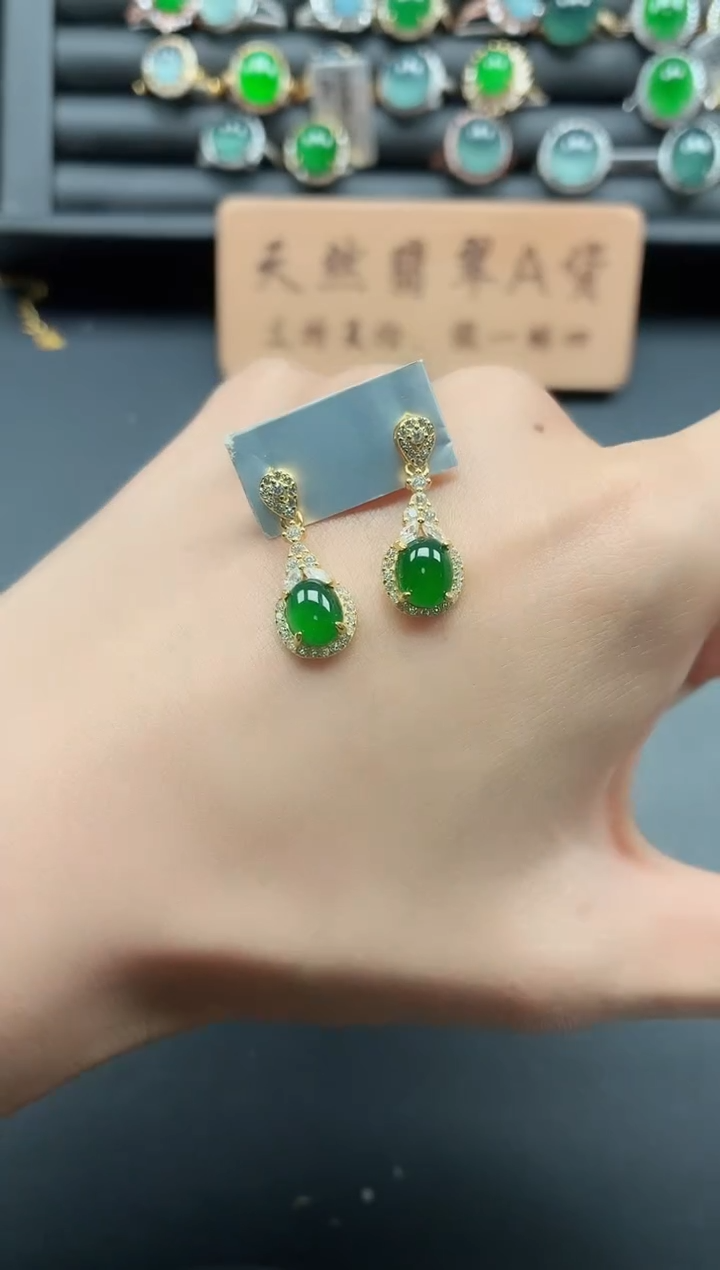 银S925镶嵌戒指翡翠1111