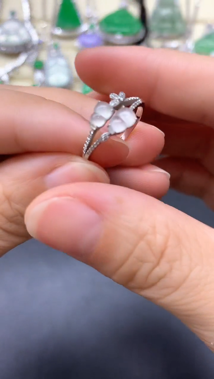 18K金镶嵌戒指翡翠327-中国好珍宝