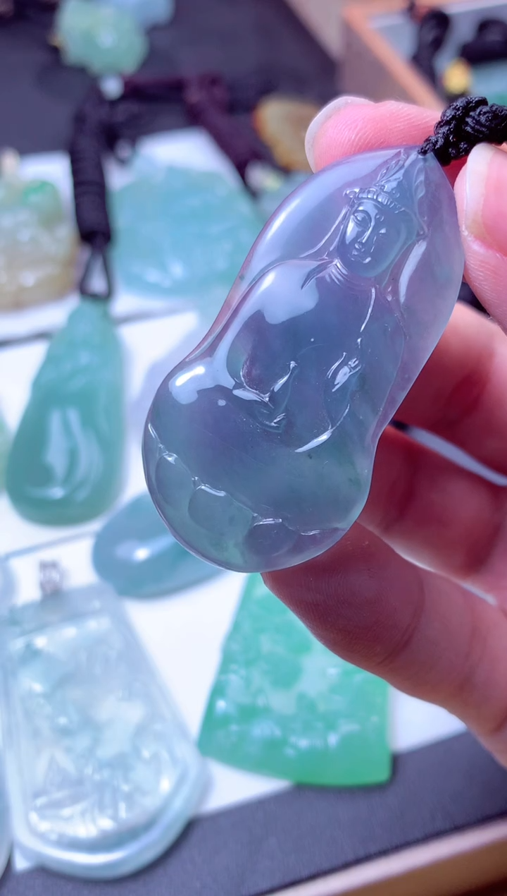 颈饰未镶嵌翡翠天然A货翡翠