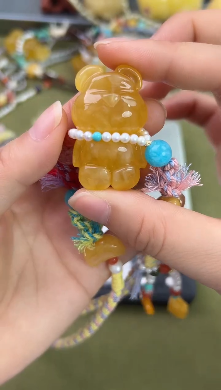 裸石琥珀未镶嵌琥珀蜜蜡吊坠