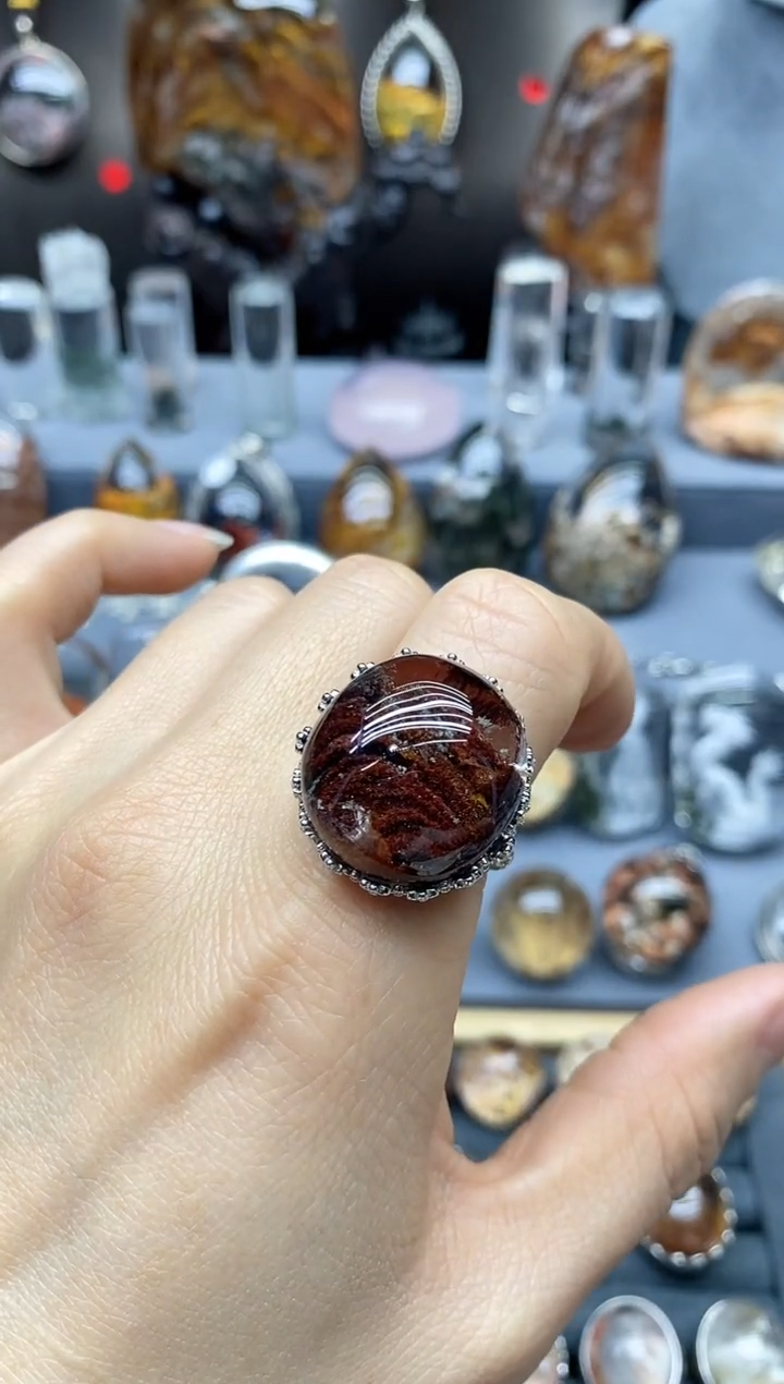【闪购商品】水晶戒指银S925镶嵌水晶水晶