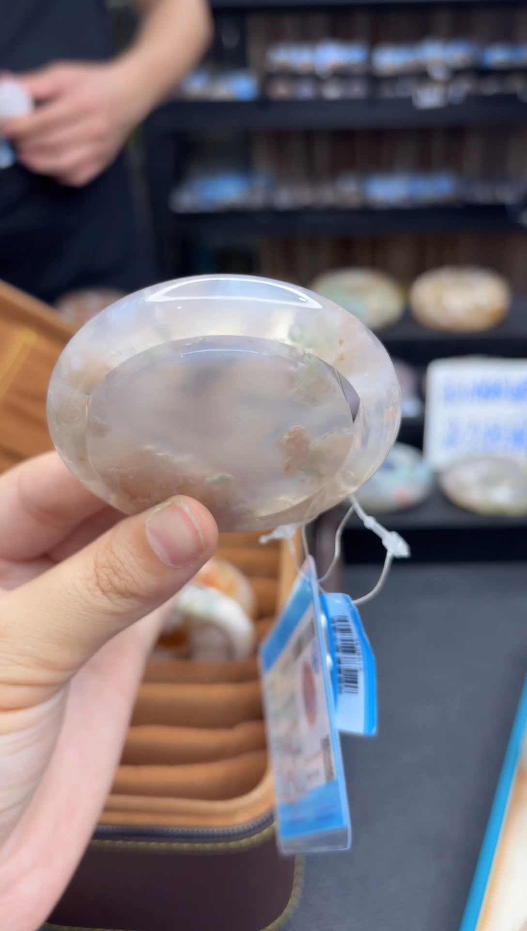 【闪购商品】石英质玉手镯未镶嵌220（52圈赠送镯心）