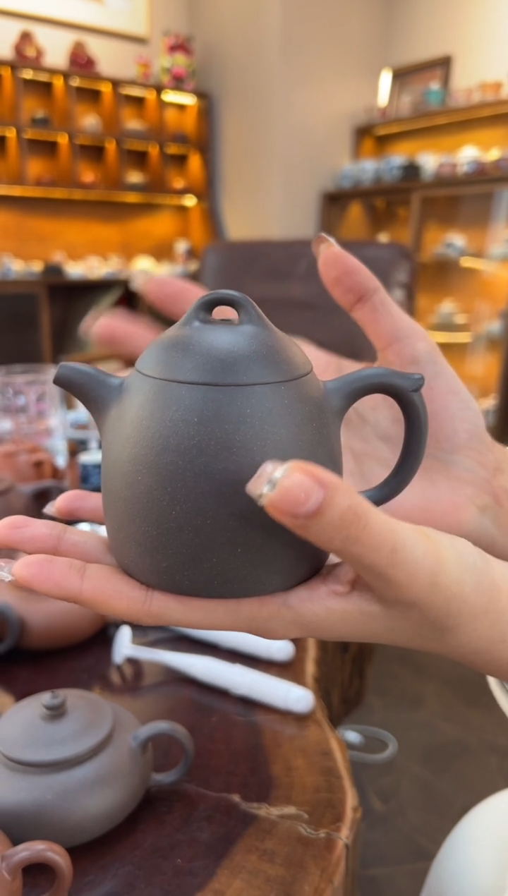 【闪购商品】紫砂茶壶【头哥手工壶】秦权天青泥