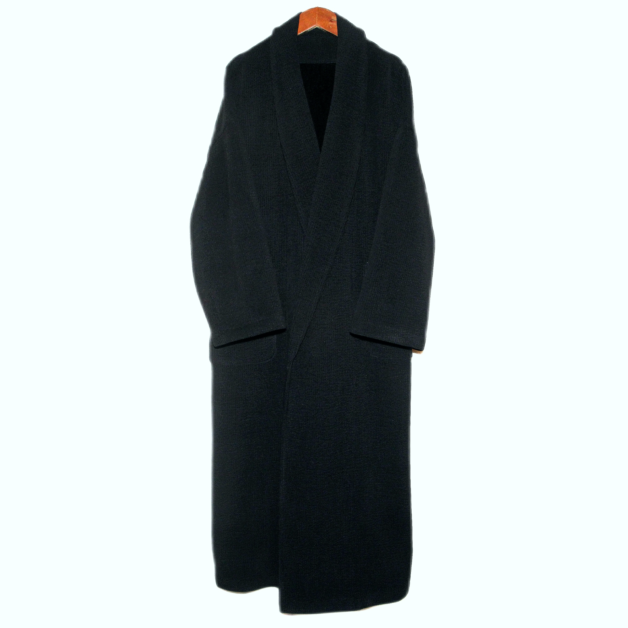 爱上莲心【黑色加绒】欧棉绒大袍子 通勤百搭新中式老钱风时尚休闲