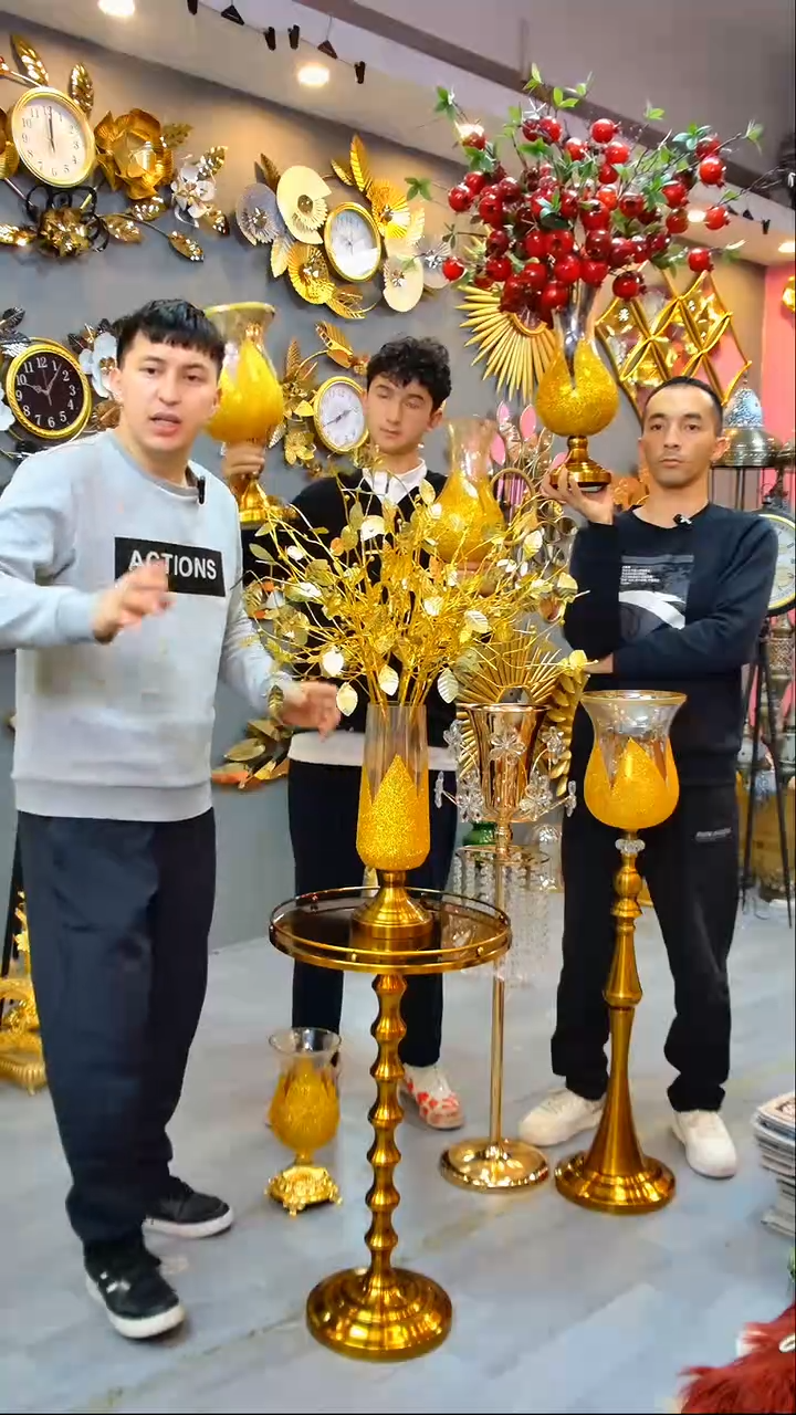 人造板瘦花瓶加10个金花