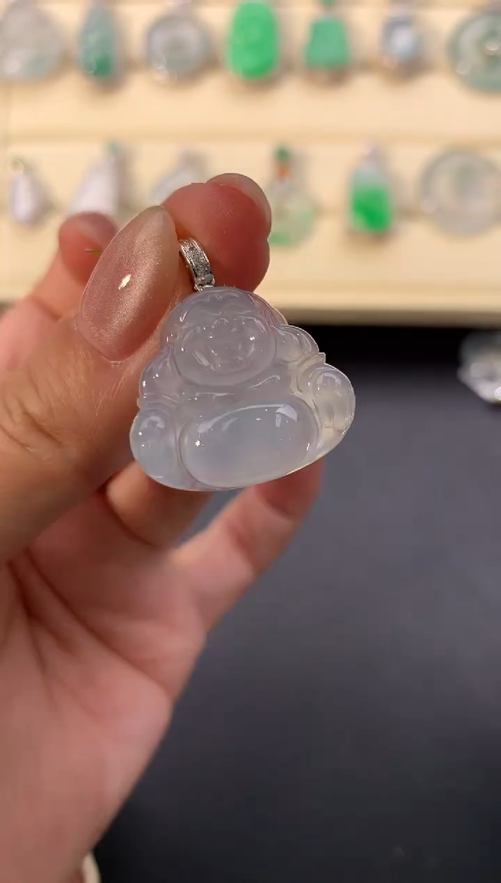 【闪购商品】翡翠颈饰18K金镶嵌D545     