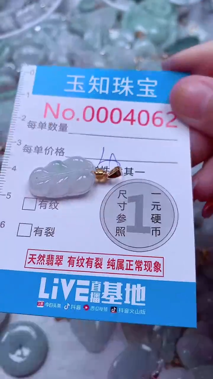 吊坠(不含链)未镶嵌翡翠4062