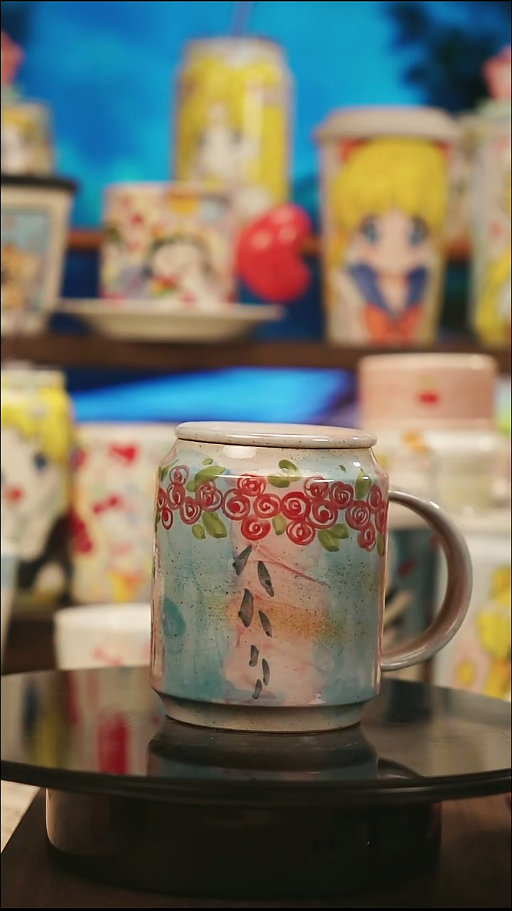 摆件陶景德镇陶瓷手工手绘