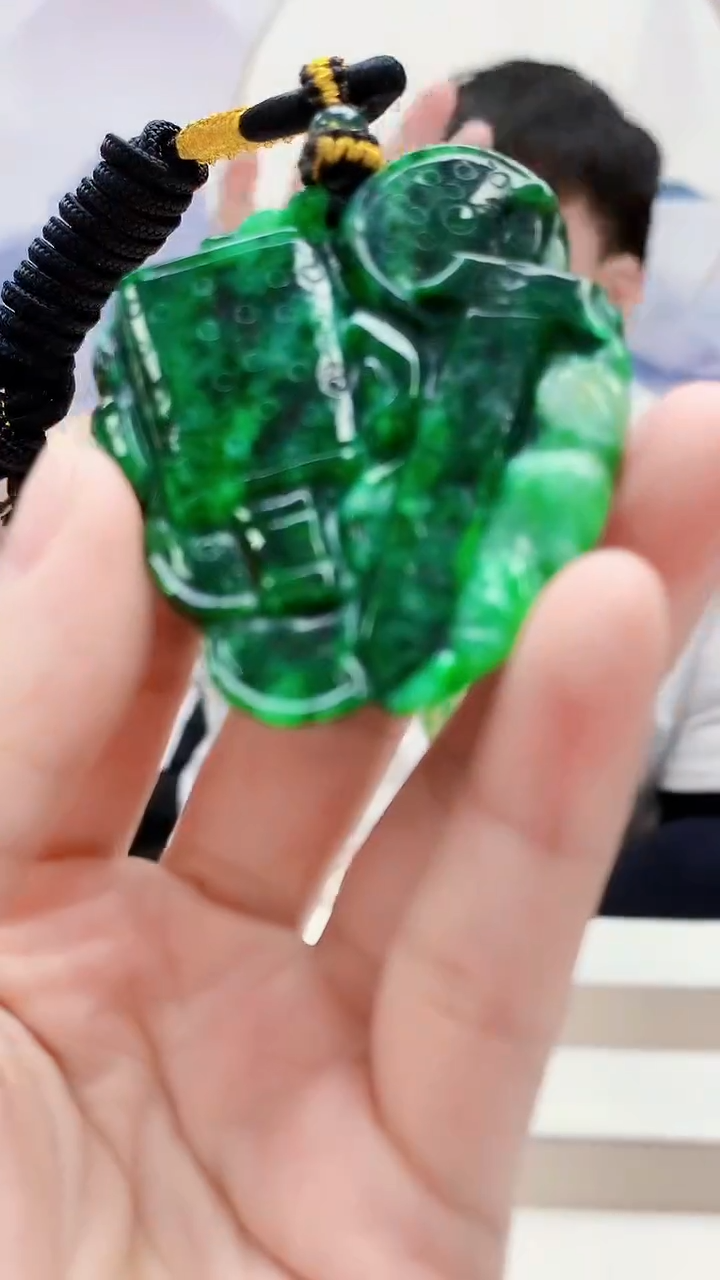 未镶嵌定制翡翠5060lr-毛货挂件19