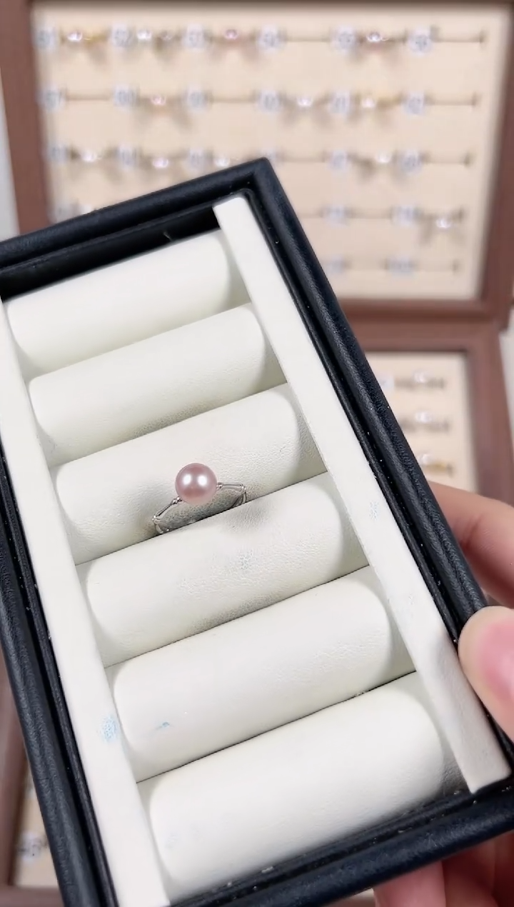 【闪购商品】海水珍珠戒指银S925镶嵌57号