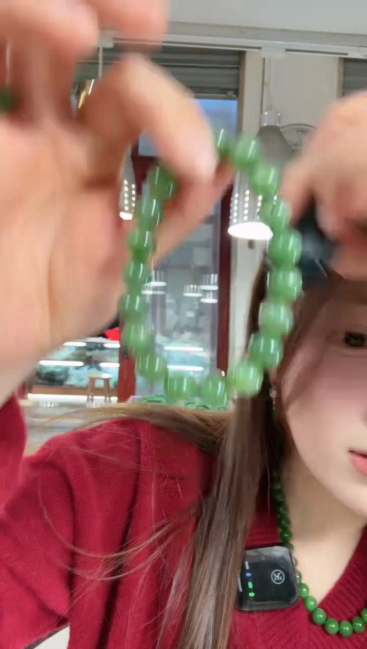 【闪购商品】和田玉（碧玉）手链未镶嵌多样性发其中之一