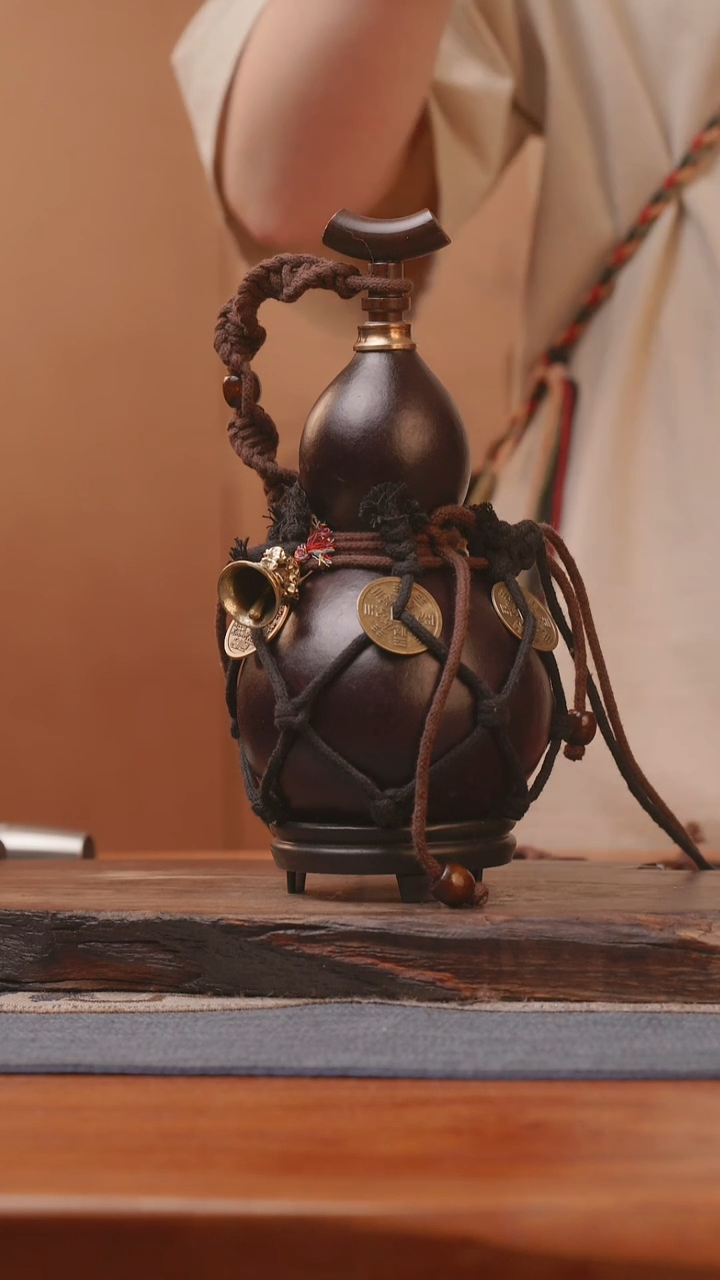 1496号精品大漆葫芦防腐防渗装水茶酒