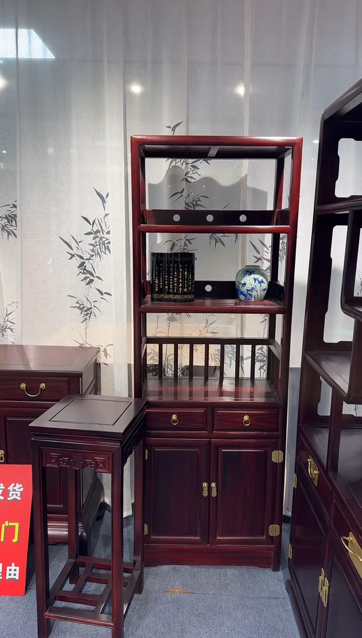 黑酸枝木类家具用****5178博古书架