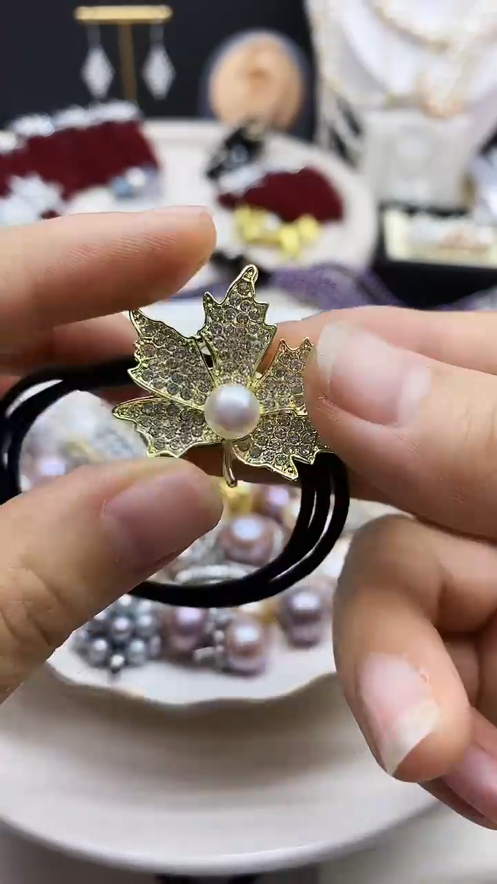 未镶嵌发饰淡水珍珠多样性发其一