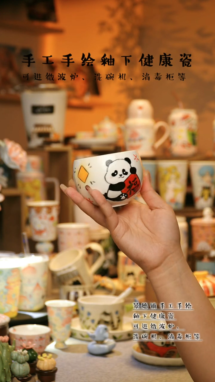 【闪购商品】杯景德镇高温釉下彩&A719