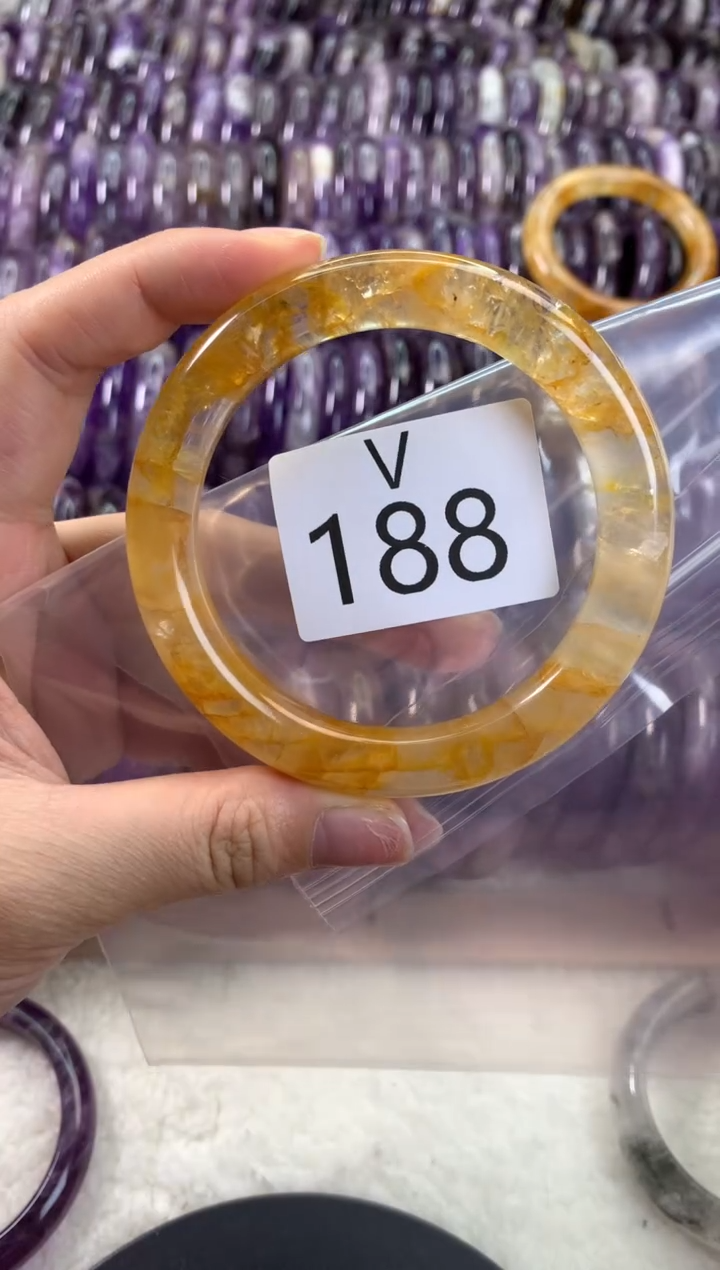 【闪购商品】水晶水晶手镯V未镶嵌188-58