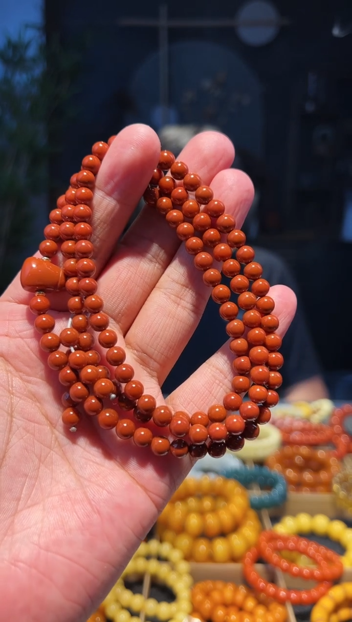 手链未镶嵌南红玛瑙6+108多圈
