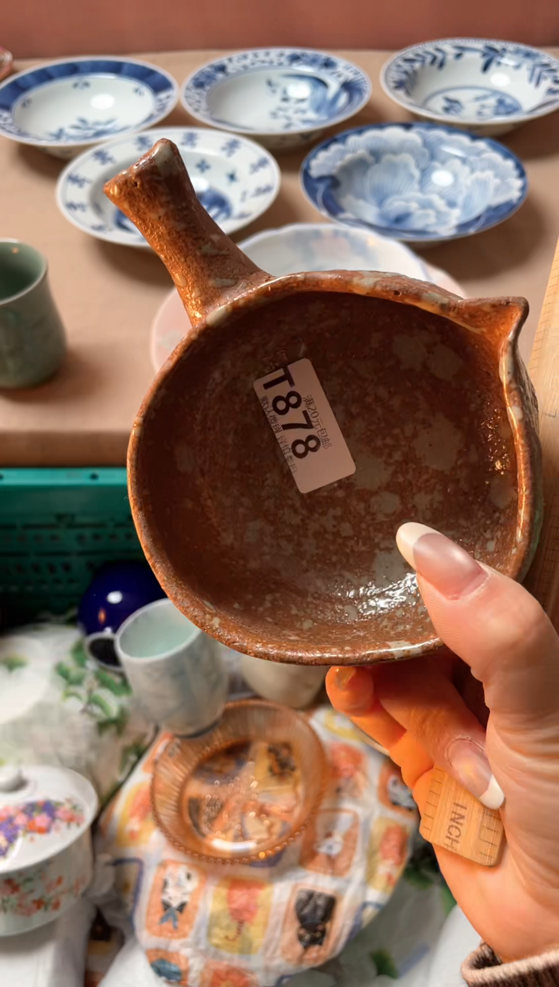 瓷片青*瓷器瓷器T878