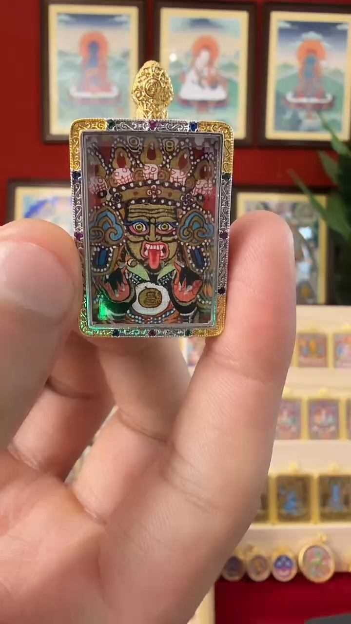 吊坠扎老师-热贡纯手绘毛毛